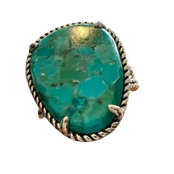 EFFY ENY Women's Sterling Silver & Turquoise Ring 7 NWT - Picture 4 of 9